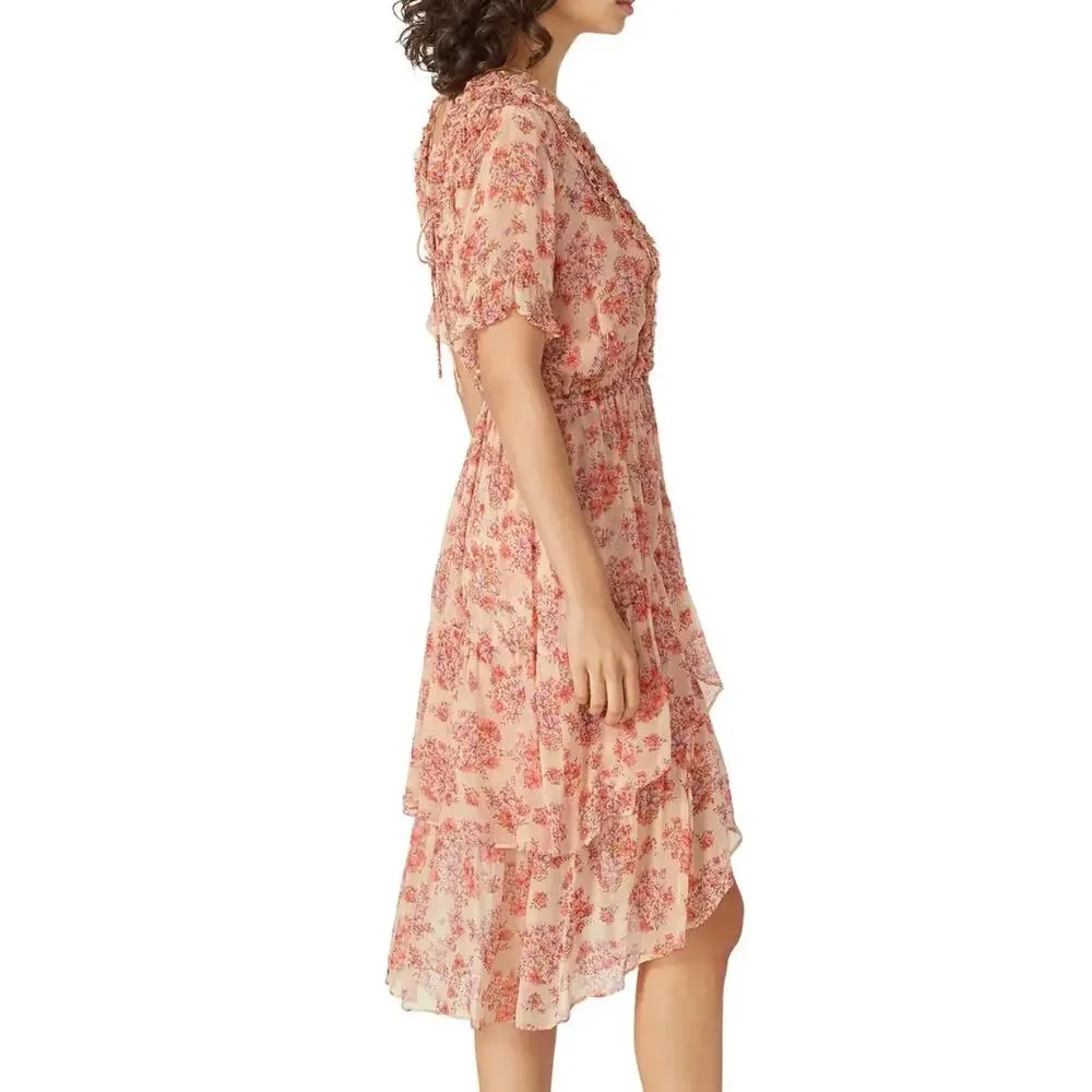 The Kooples Floral Frills Dress Size 2 Medium_2